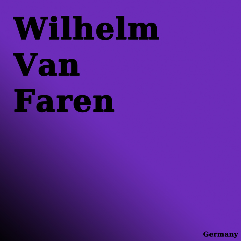 Wilhelm Van Faren - Stranger