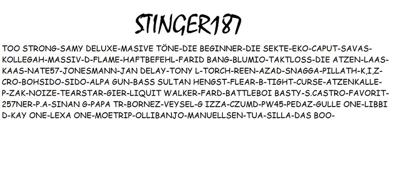 stinger187 - Rapper Auflauf