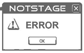 Notstage - Error