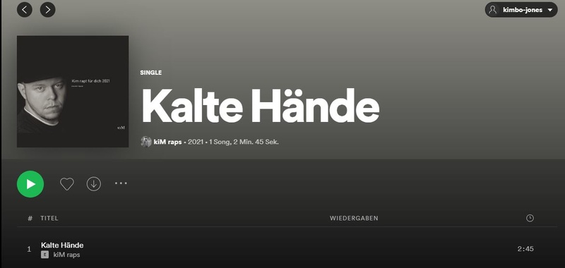 kiM raps - Kalte Hände