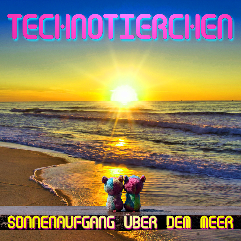 Technotierchen - Sonnenaufgang über dem Meer