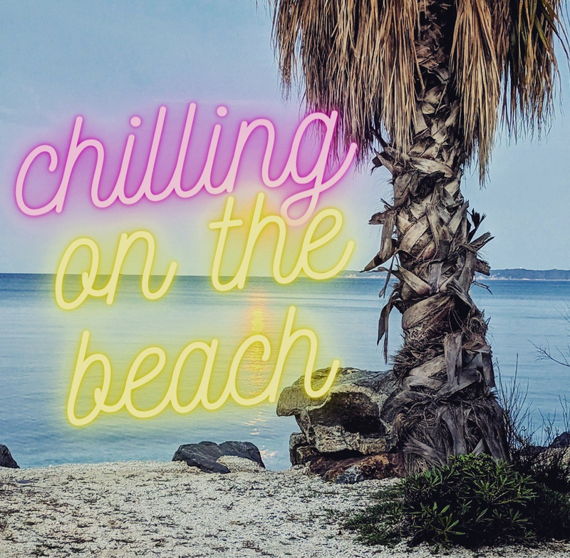 synthetic coast - chilling on the beach